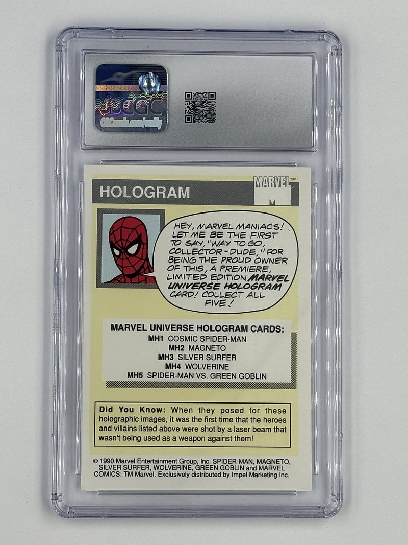 Spider-Man contra Green Goblin Holograma 1990 (reverso)