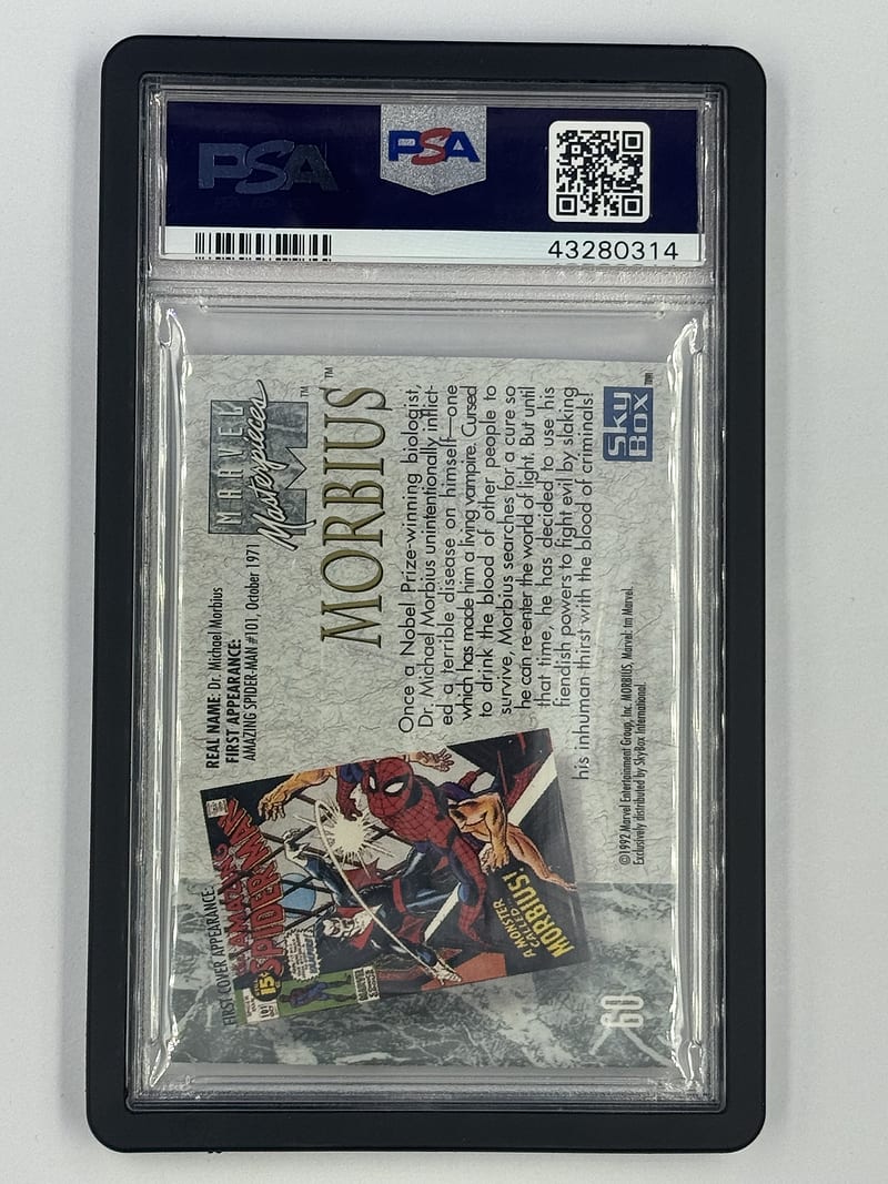 146 - Morbius 1992 Marvel Masterpieces (reverso)