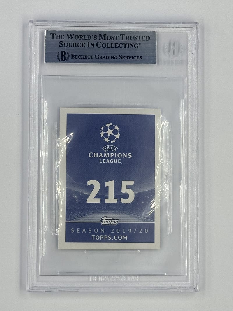 Cristiano Ronaldo Topps UCL 2019 Grado 9 Mint (reverso)