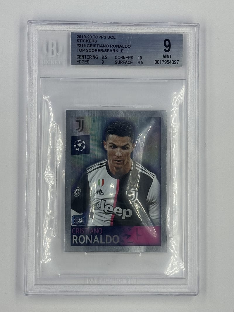 Cristiano Ronaldo Topps UCL 2019 Grado 9 Mint