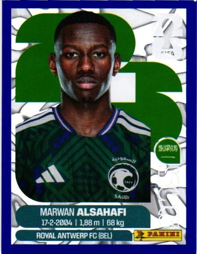 Estampilla Panini - Marwan Alsahafi