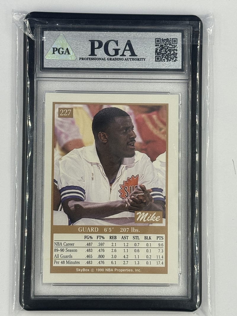 Tarjeta Coleccionable 1990 Skybox #227 Mike McGee SP NMT-MINT 8.5 (reverso)