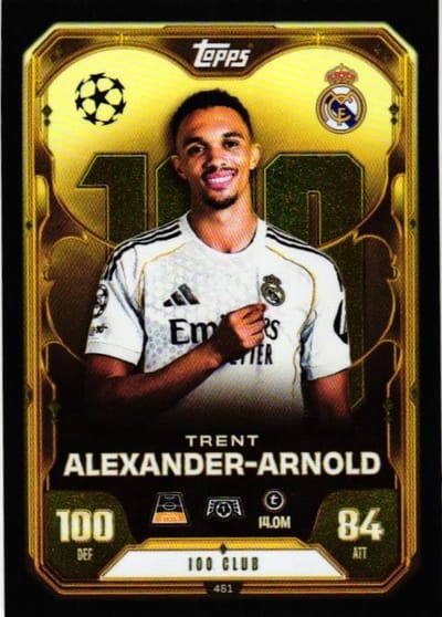 Tarjeta Coleccionable Trent Alexander-Arnold 100 Club