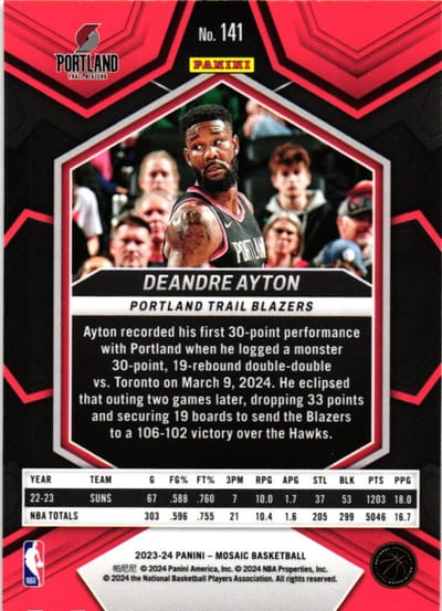 Deandre Ayton – Doble‐doble constante | Estreno de 30‐19 en Portland