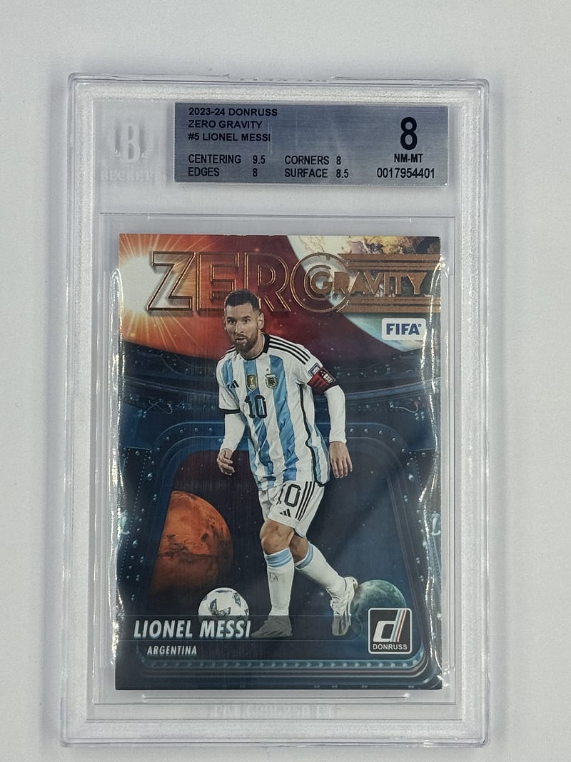 Tarjeta Donruss Zero Gravity #5 Lionel Messi 2023-24
